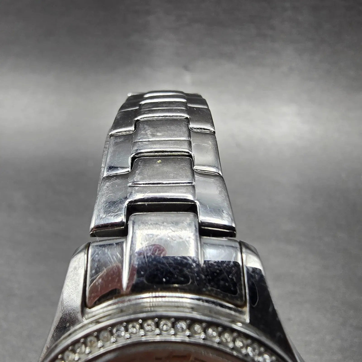 Citizen Silhouette Eco-Drive Watch Women 29mm Pink Dial Steel Date FE1140-86X5