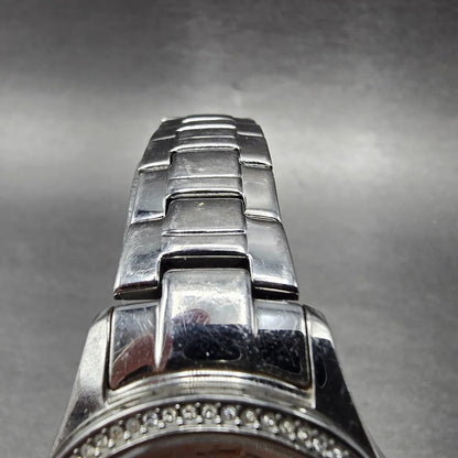 Citizen Silhouette Eco-Drive Watch Women 29mm Pink Dial Steel Date FE1140-86X5