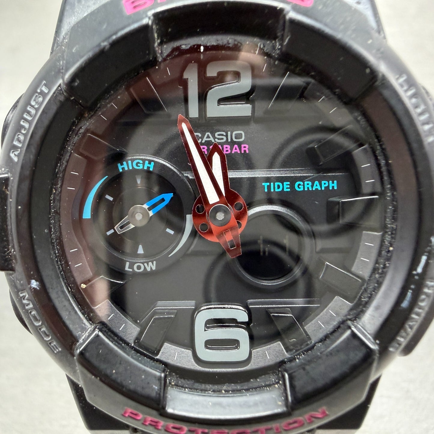 Casio Baby-G Watch Women 44mm Black BGA-180 Ana Digi Tide Graph New Battery1