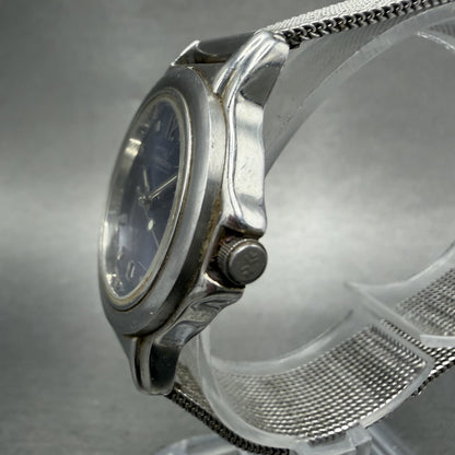Skagen Watch Women 28mm Blue Dial Silver Tone Date Round 106SSSN New Battery2