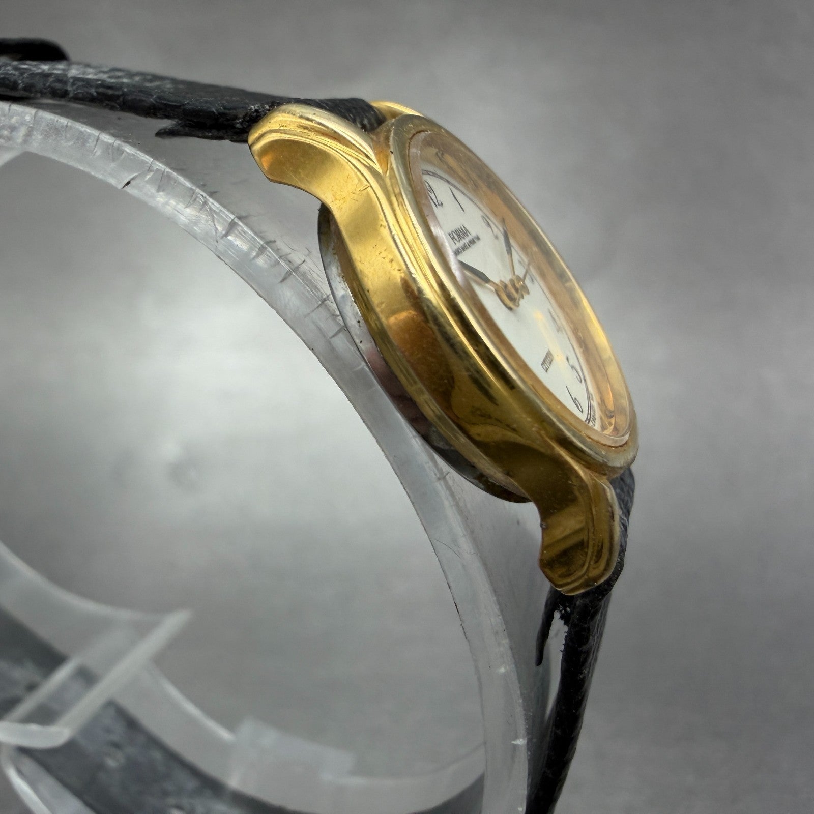 Citizen Forma Watch Women 21mm White Dial Gold Tone Round 2931-295323 NewBattery3