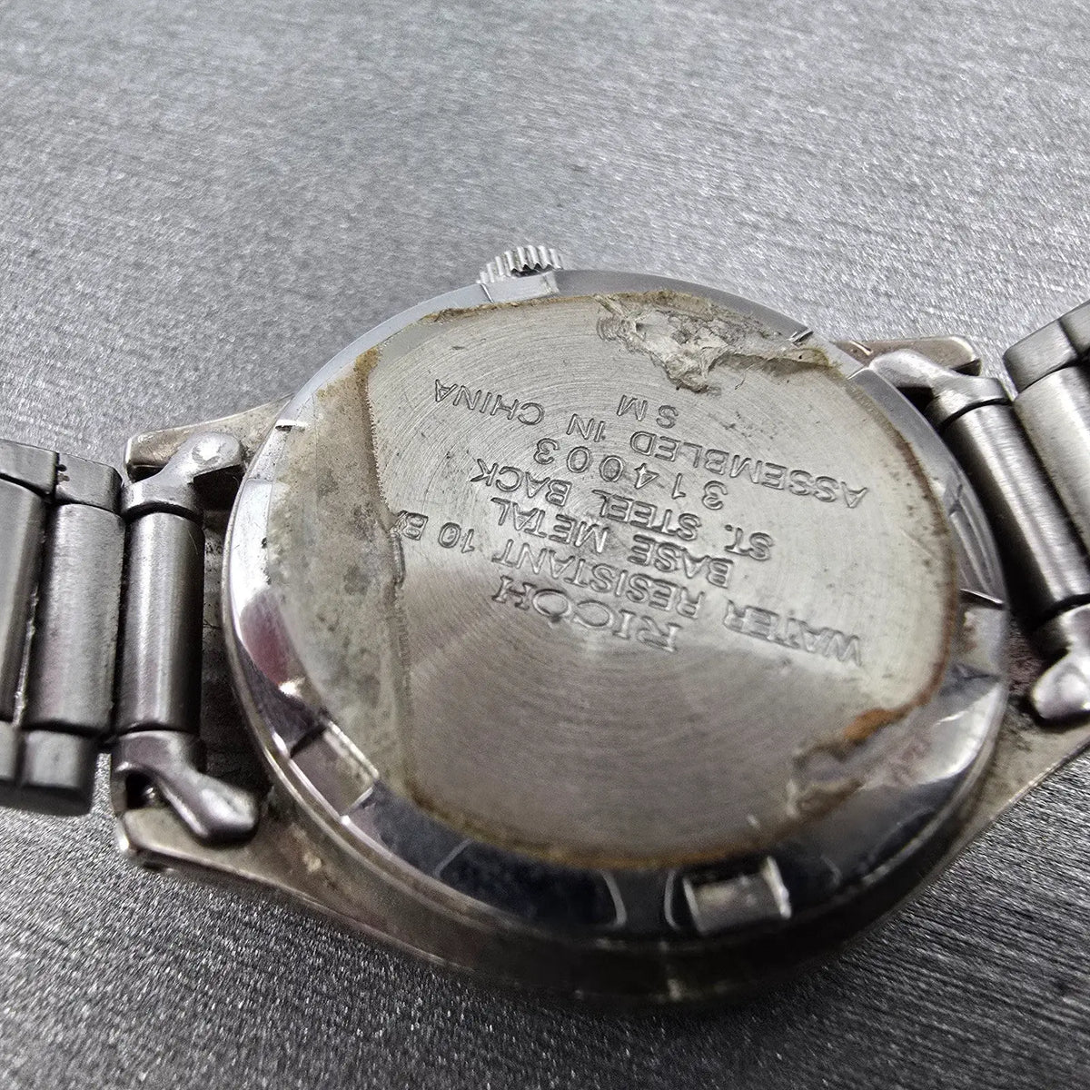 Ricoh Watch Women 26mm Silver Dial Silver Tone Date Round  New Battery10