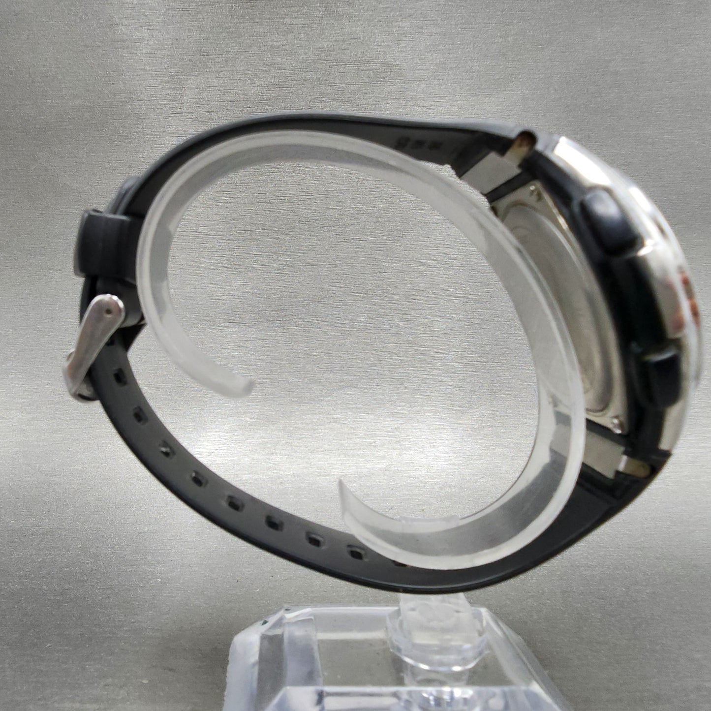 Casio Wave Ceptor Watch Men 43mm White Dial Black Tone Date Chrono Solar Runs8