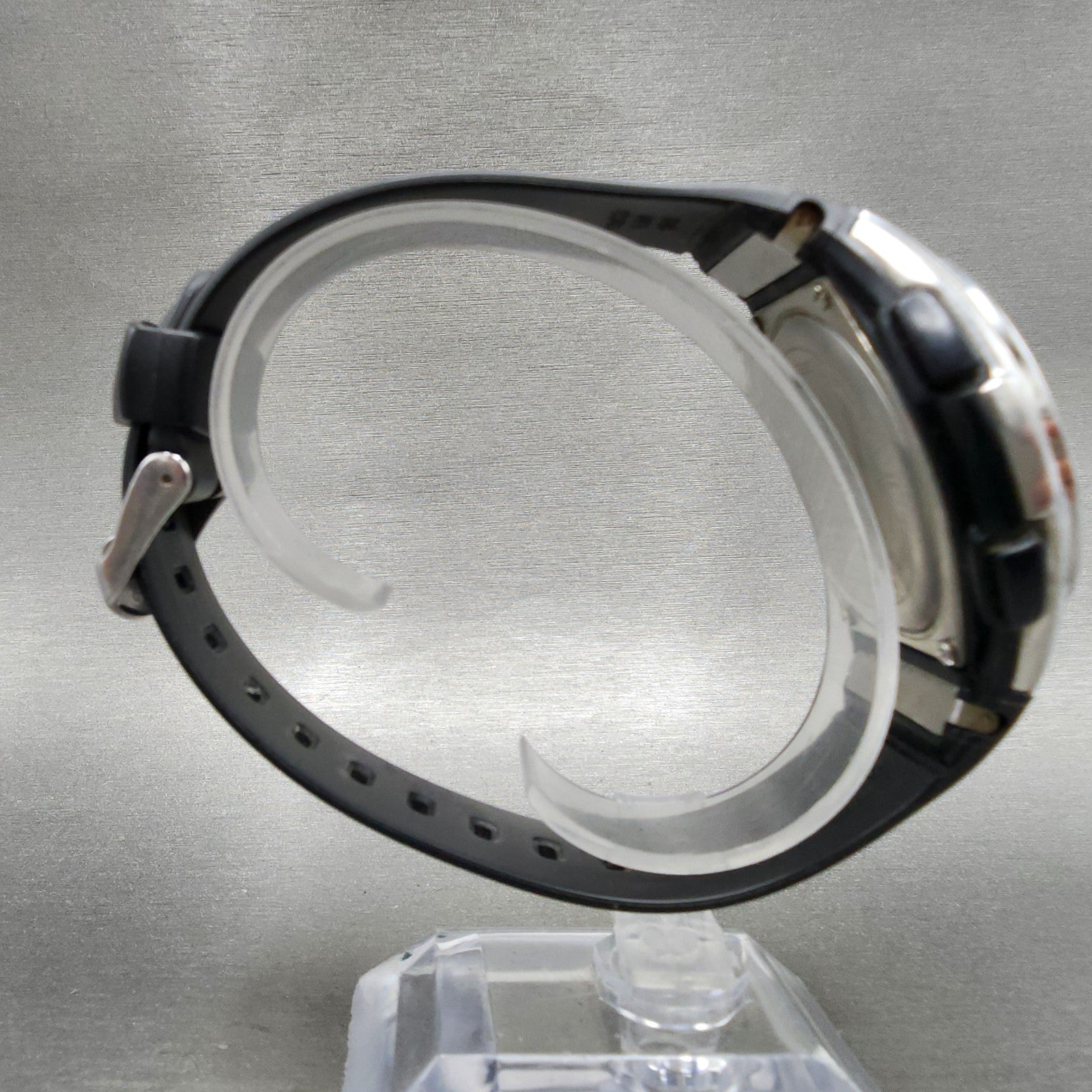 Casio Wave Ceptor Watch Men 43mm White Dial Black Tone Date Chrono Solar Runs8