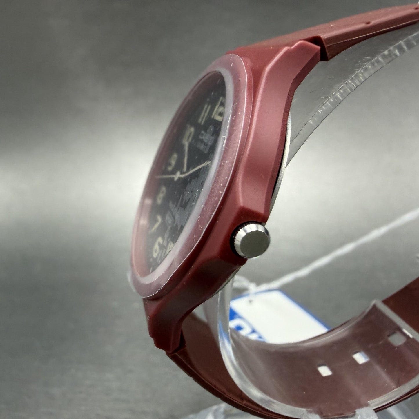 Casio MQ-24 Watch Men 34mm Black Dial Red Tone Round Resin Plastic2