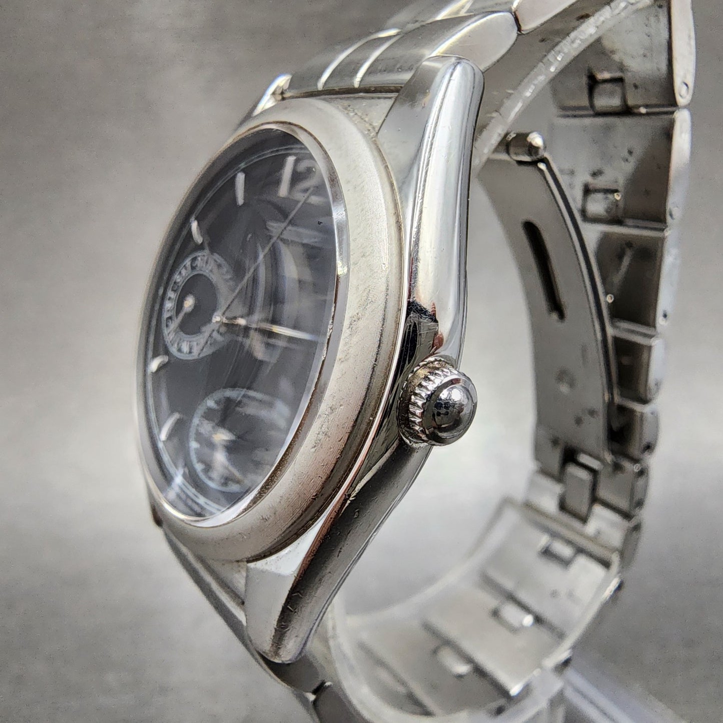 Seiko Lukia Watch Women 31mm Black Dial Silver Tone Daydate 5y890a10 NewBattery2