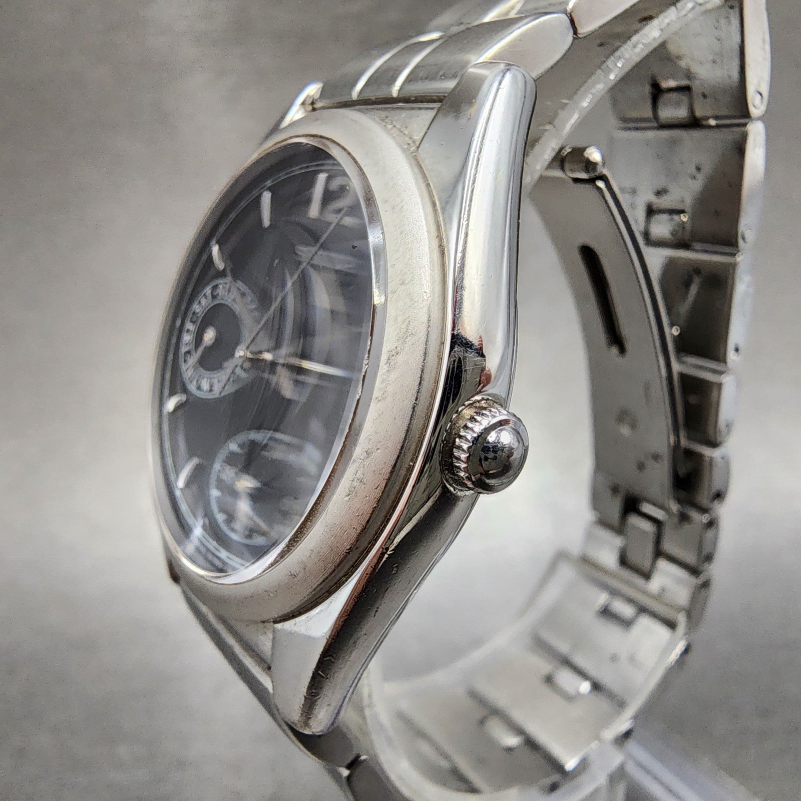 Seiko Lukia Watch Women 31mm Black Dial Silver Tone Daydate 5y890a10 NewBattery2