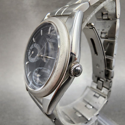 Seiko Lukia Watch Women 31mm Black Dial Silver Tone Daydate 5y890a10 NewBattery2