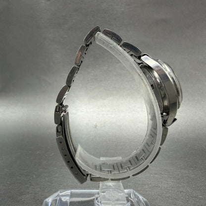 Seiko Maticlady Watch Women 23mm Silver Dial Silver Tone Date 2517-0211 Runs 4528