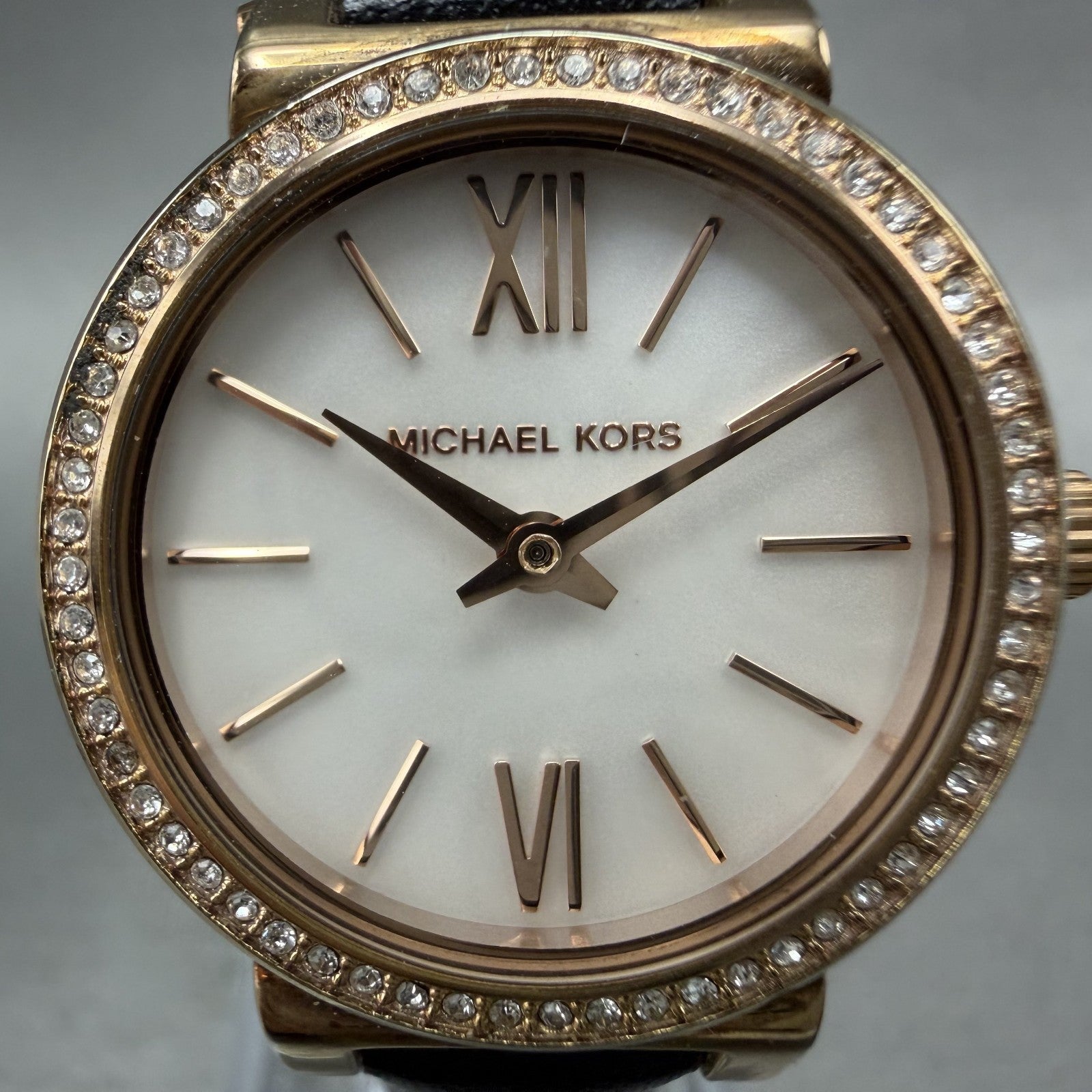 Michael Kors Sofie Watch Women 26mm MOP Dial Rose Gold Tone Round New Battery1