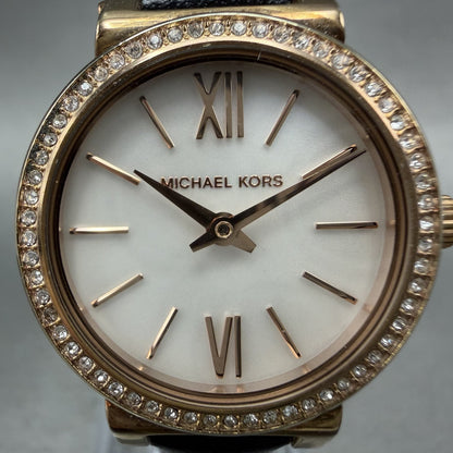 Michael Kors Sofie Watch Women 26mm MOP Dial Rose Gold Tone Round New Battery1