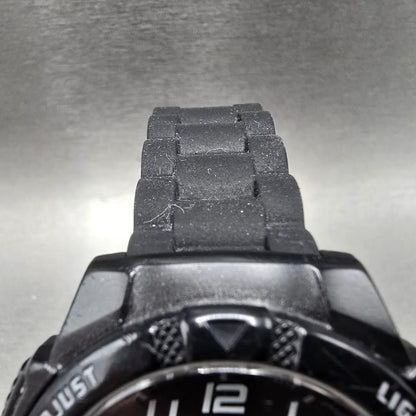 Casio AQ-S800W Watch Men 42mm Black Dial Black Chronograph Alarm Solar Works4
