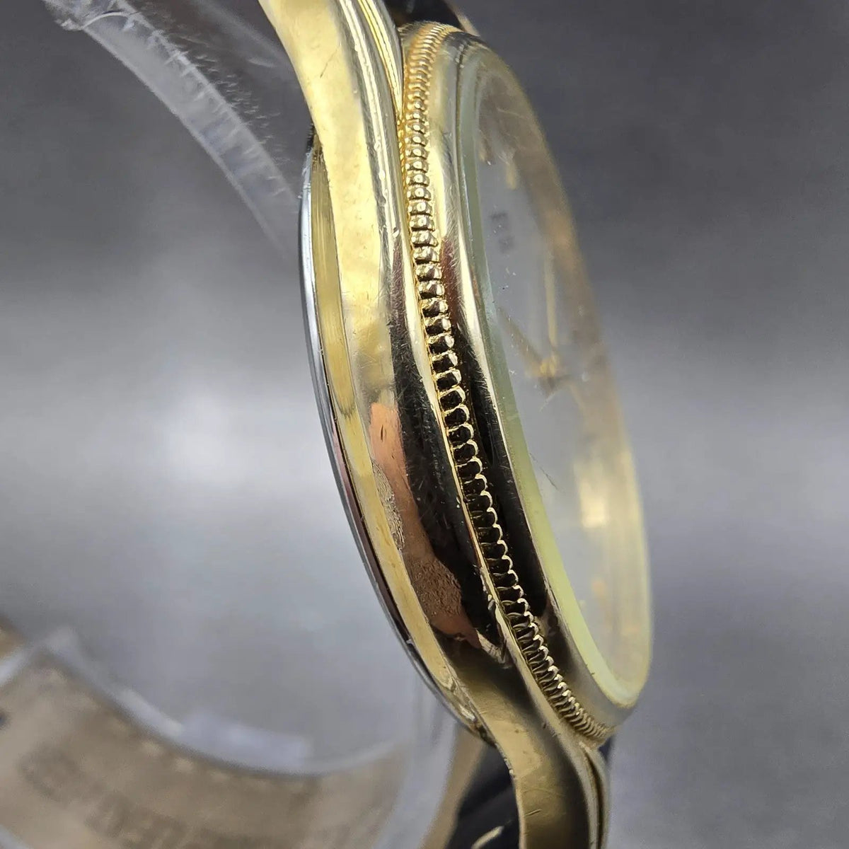 Citizen CQ Watch Men 34mm Silver Dial Gold Tone Round 6031-S32984 VTG PARTS JP24