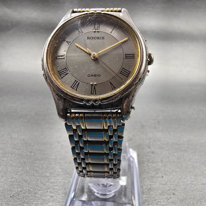 Casio Rookie Watch Women 30mm Silver Dial Two Tone Round RKM-705 New Battery5