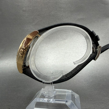 Citizen Eco-Drive Watch Men 42mm Black Dial Rose Gold Date Small Seconds Runs6