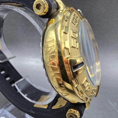 Invicta Subaqua Reserve Chronograph Watch Men 47mm Purple Dial Gold Date New Bat3