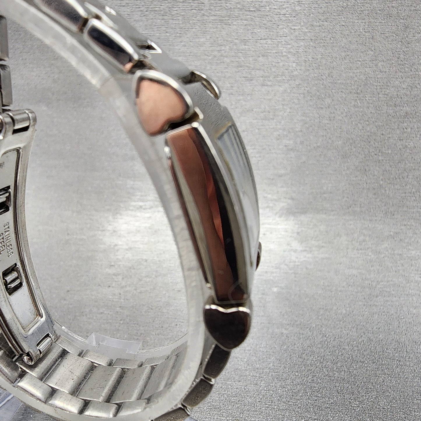 Bulova Tank Watch Women 18mm MOP Dial Silver Tone Rectangle 96L47 New Battery3