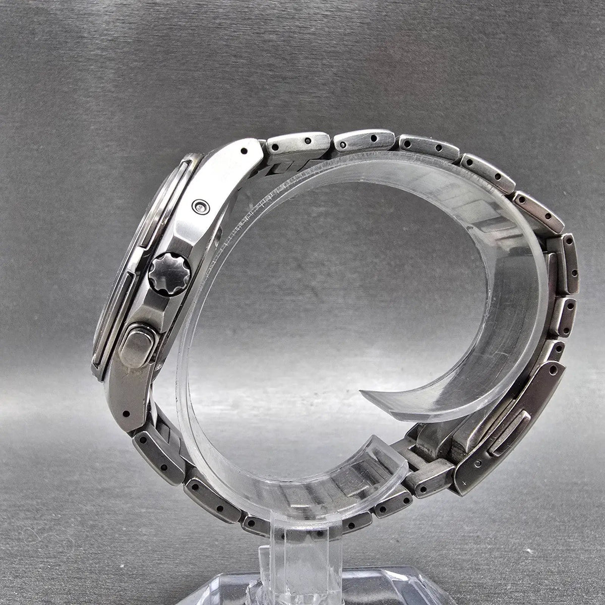 Citizen Attesa Watch Men 39mm Black Dial Titanium Date Atomic Solar H410 PARTS7