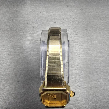Citizen CQ Watch Women 17mm Gold Dial Gold Tone Octagon 3220-321871 New Battery4