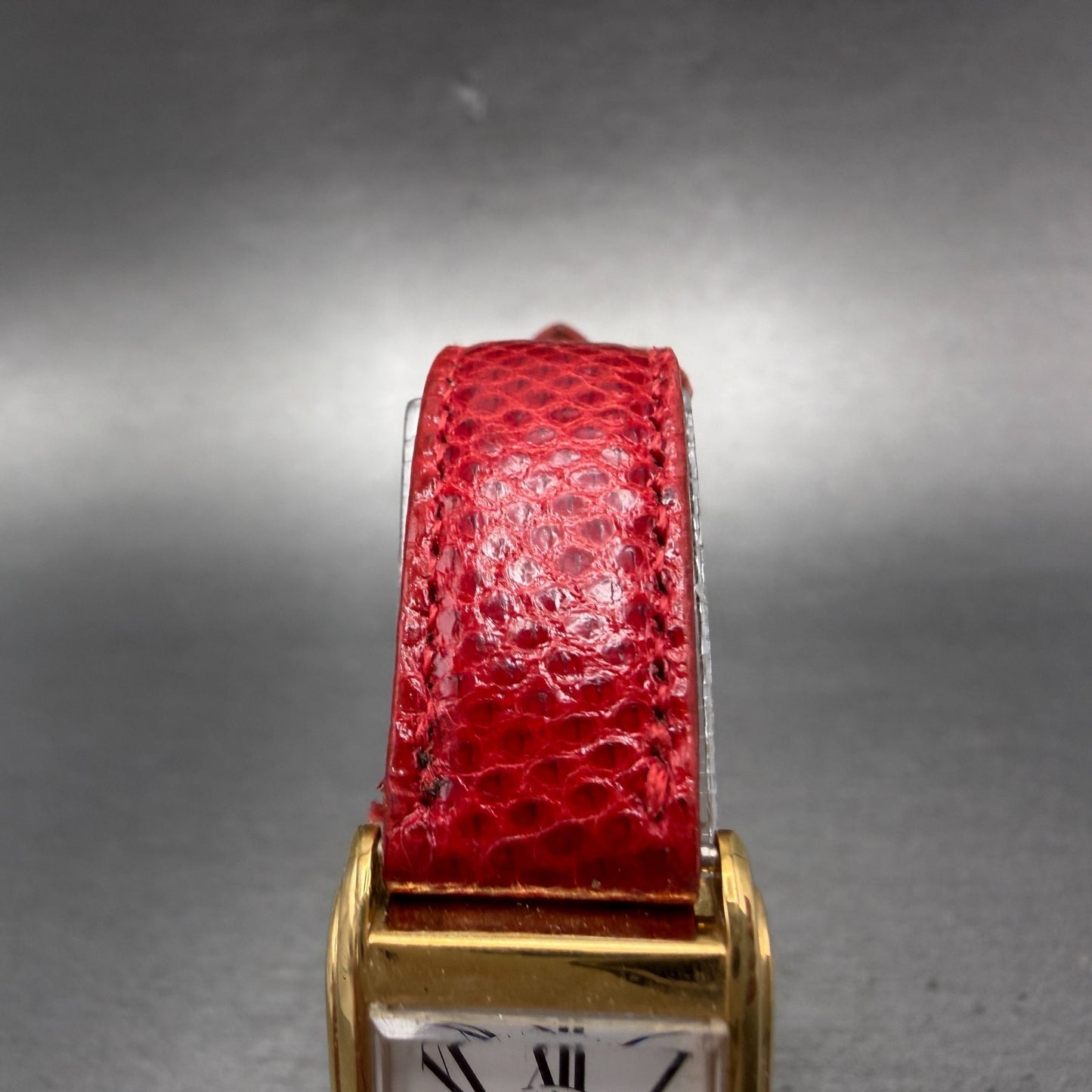 Hamilton Tank Watch Women 18mm White Dial Gold Tone Rectangle 6092 PARTS5