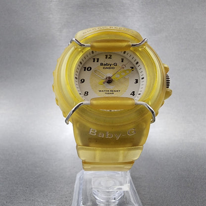 Casio BabyG BG11 Watch Women 42mm White Dial Clear Tone Round New Battery5
