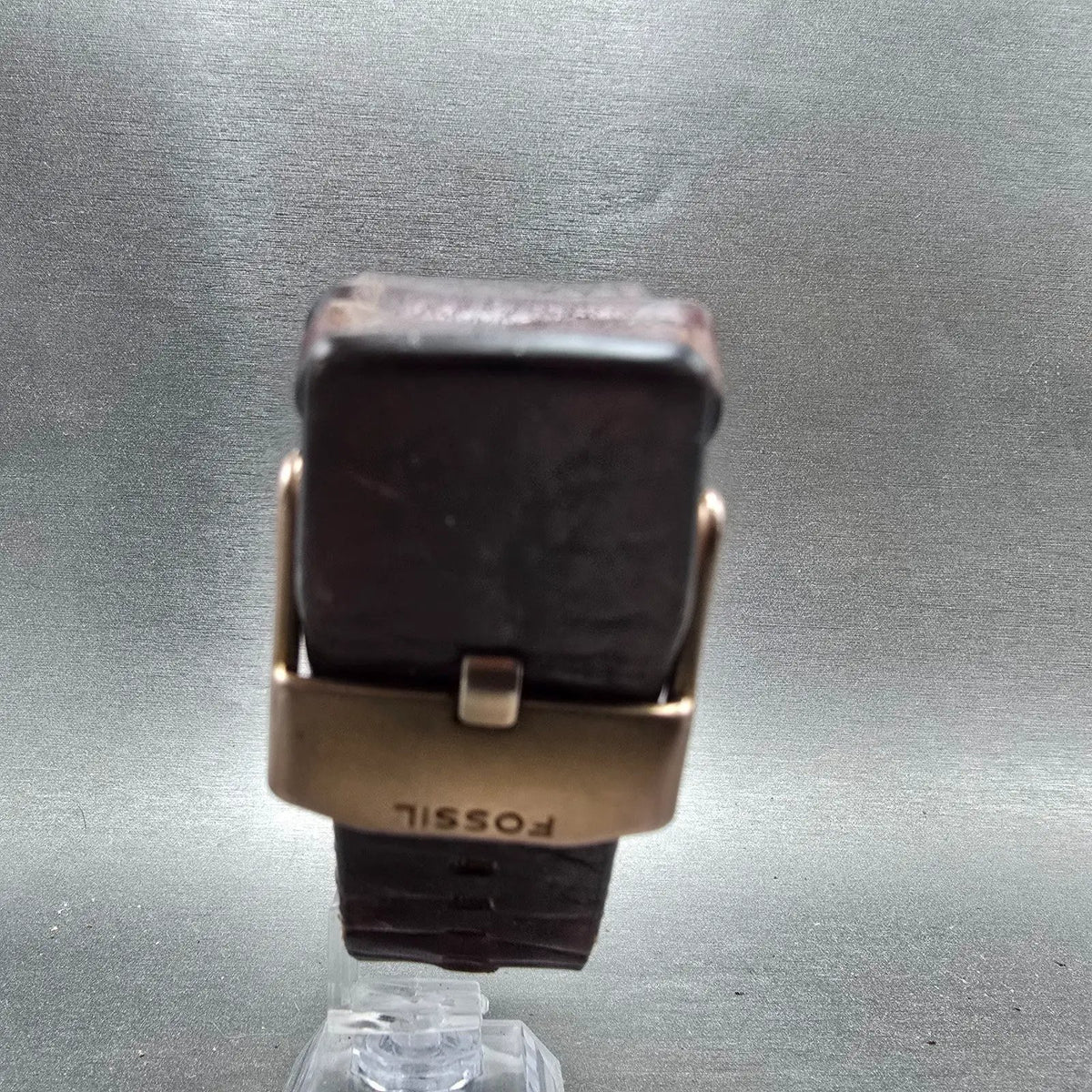 Fossil Watch Men 38mm Brown Dial Brown Case Octagon Alien JR-9282 New Battery7