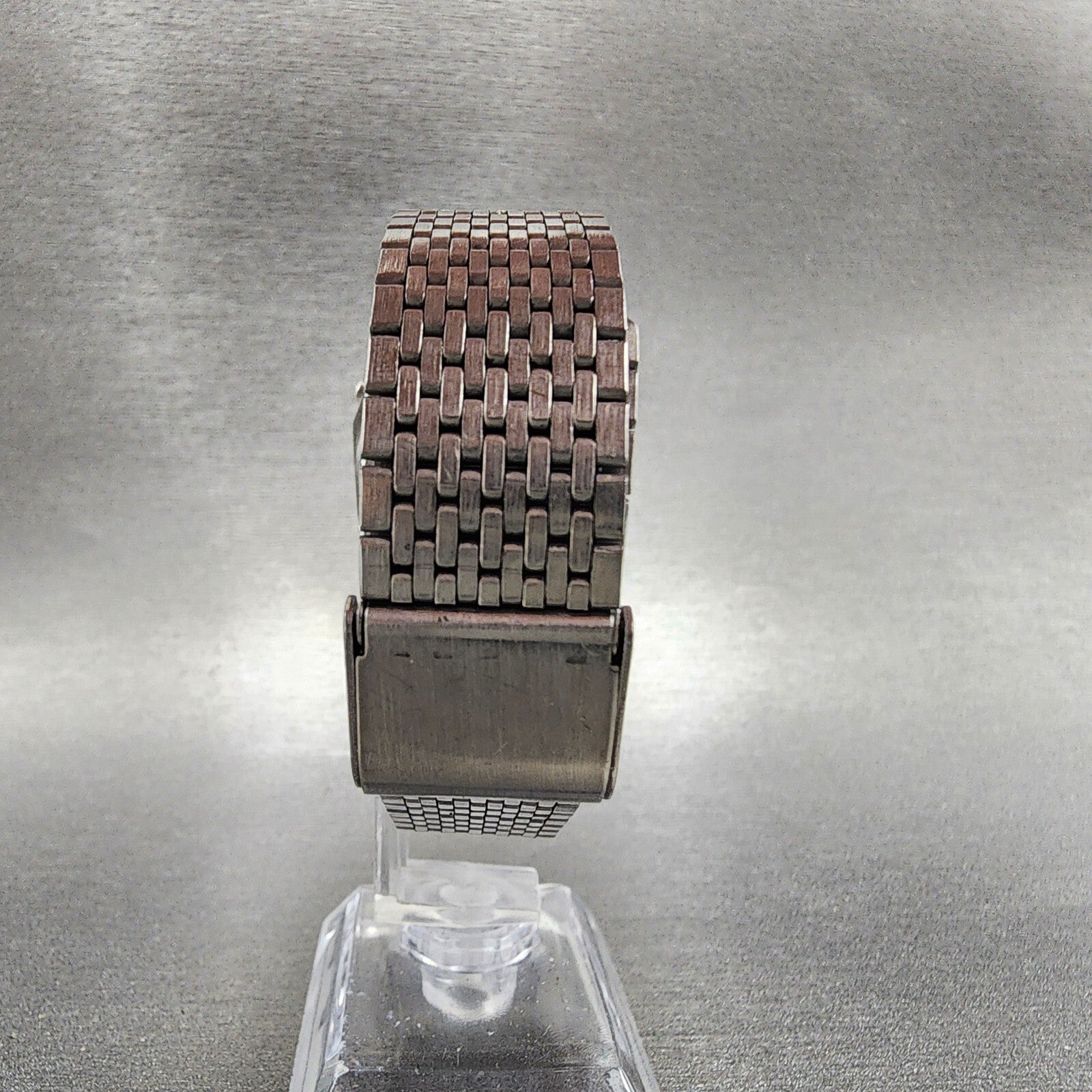 Seiko Digital Watch Men 33mm Silver Tone Alarm Chrono A6395039 READ!!!!7