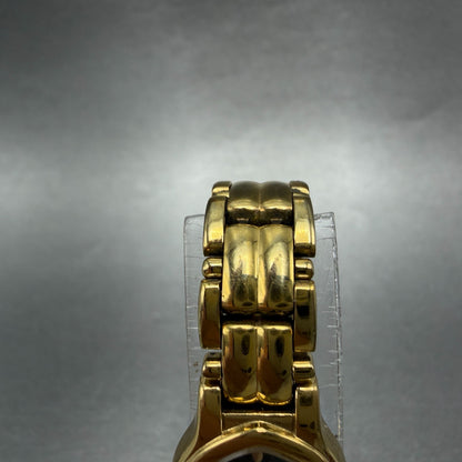 Seiko Watch Women 17mm Black Dial Gold Tone Oval V400-5588 New Battery Vintage5