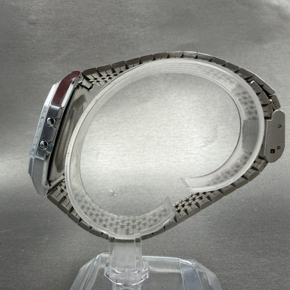 Casio 155-B817 Watch Men 34mm Digital Silver Tone Daydate Octagon PARTS7