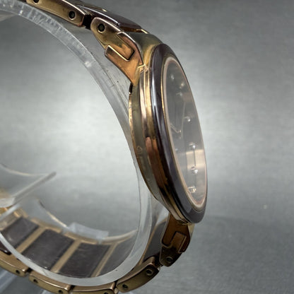 Bering Ceramic Watch Women 29mm MOP dial Rose Gold Tone Round 10729-765 New Batt3