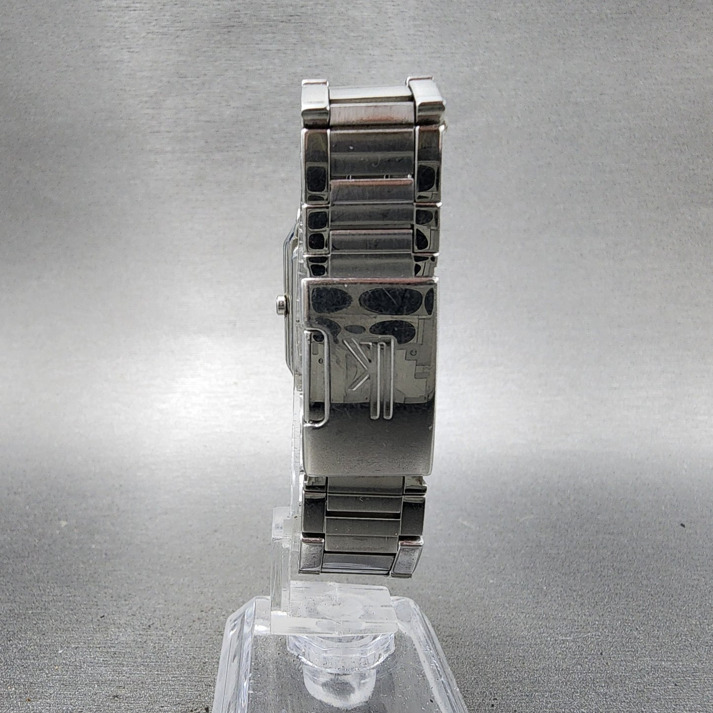 Seiko Lukia Tank Watch Women 20mm Silver Dial Silver Tone 1n010bz0 New Battery8