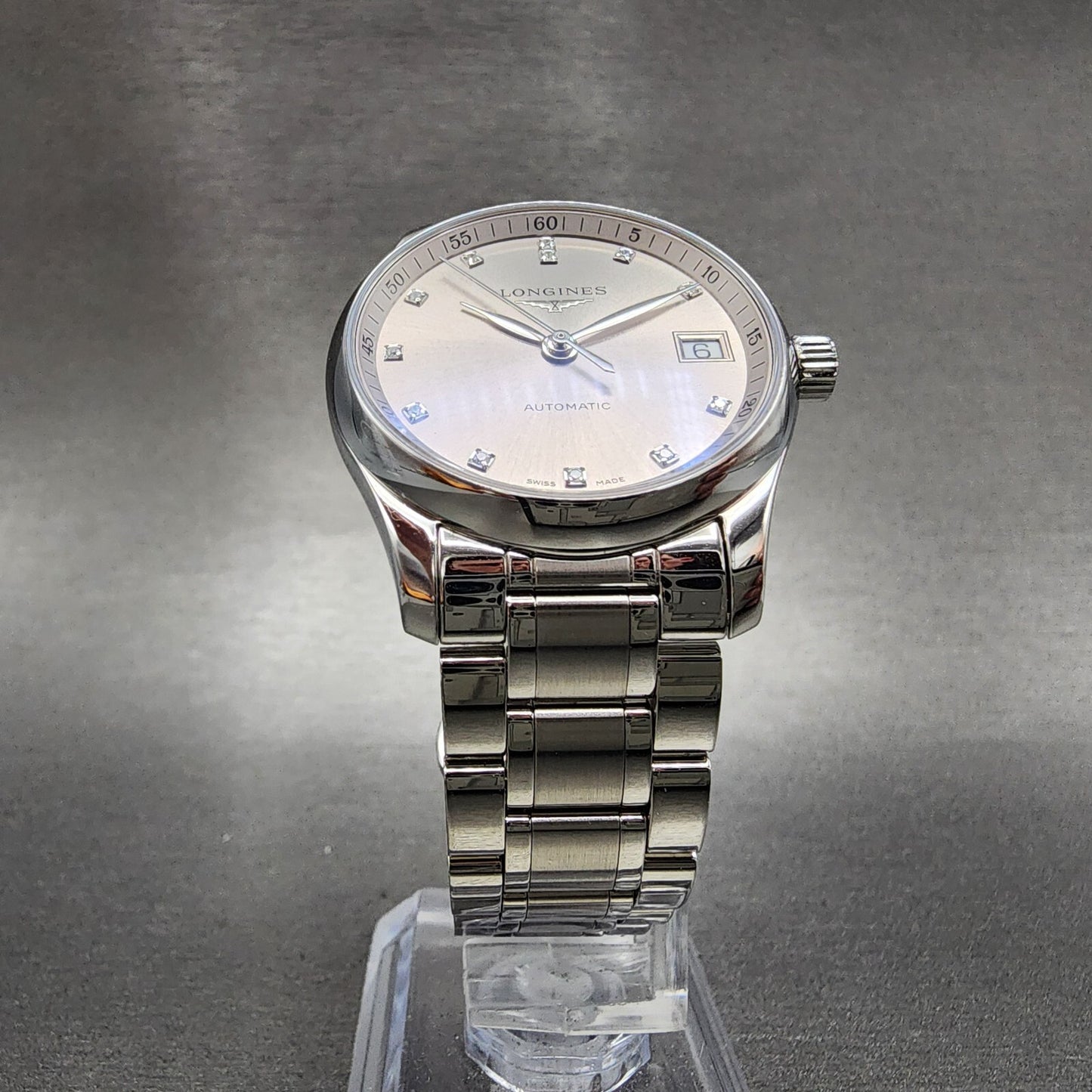 Longines Master Collection Automatic Watch Unisex 34mm Silver Dial Steel Works5