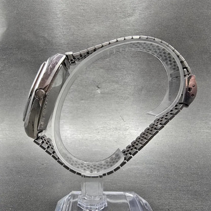 Seiko Digital Watch Men 37mm Silver Tone Alarm A031-5000 PARTS Vintage11