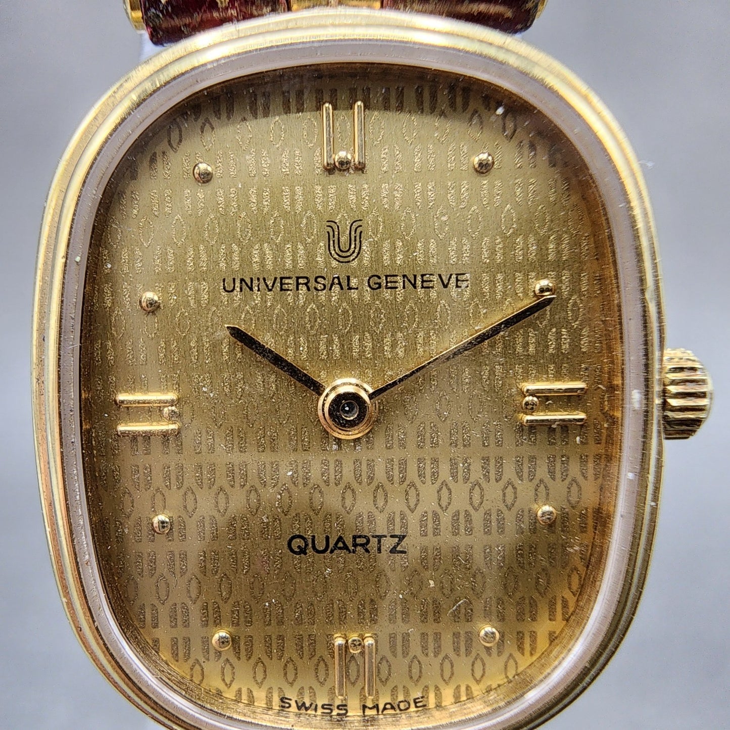 Universal Geneve Watch Women 20mm Gold Dial Gold Tone Oval 516.612 PARTS2