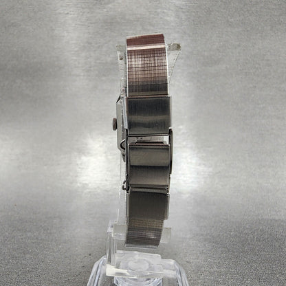 Seiko Special Tank Watch Women 18mm Blue Dial Silver Tone Manual 11203090 Runs7