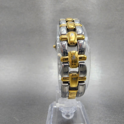 Pulsar Watch Women 21mm White Dial Two Tone Round V810-X028 New Battery