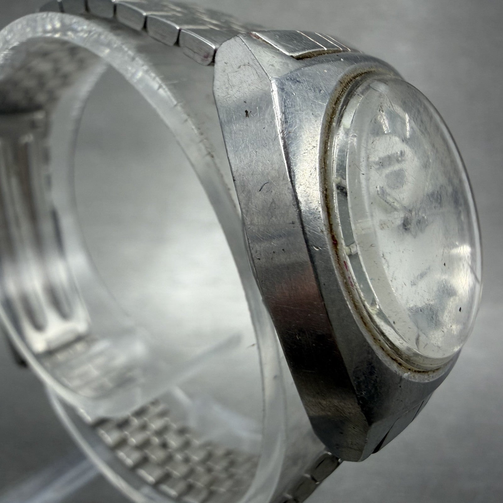 Seiko 5 Automatic Watch Women 25mm Silver Dial Steel Daydate 2906-0140 PARTS4