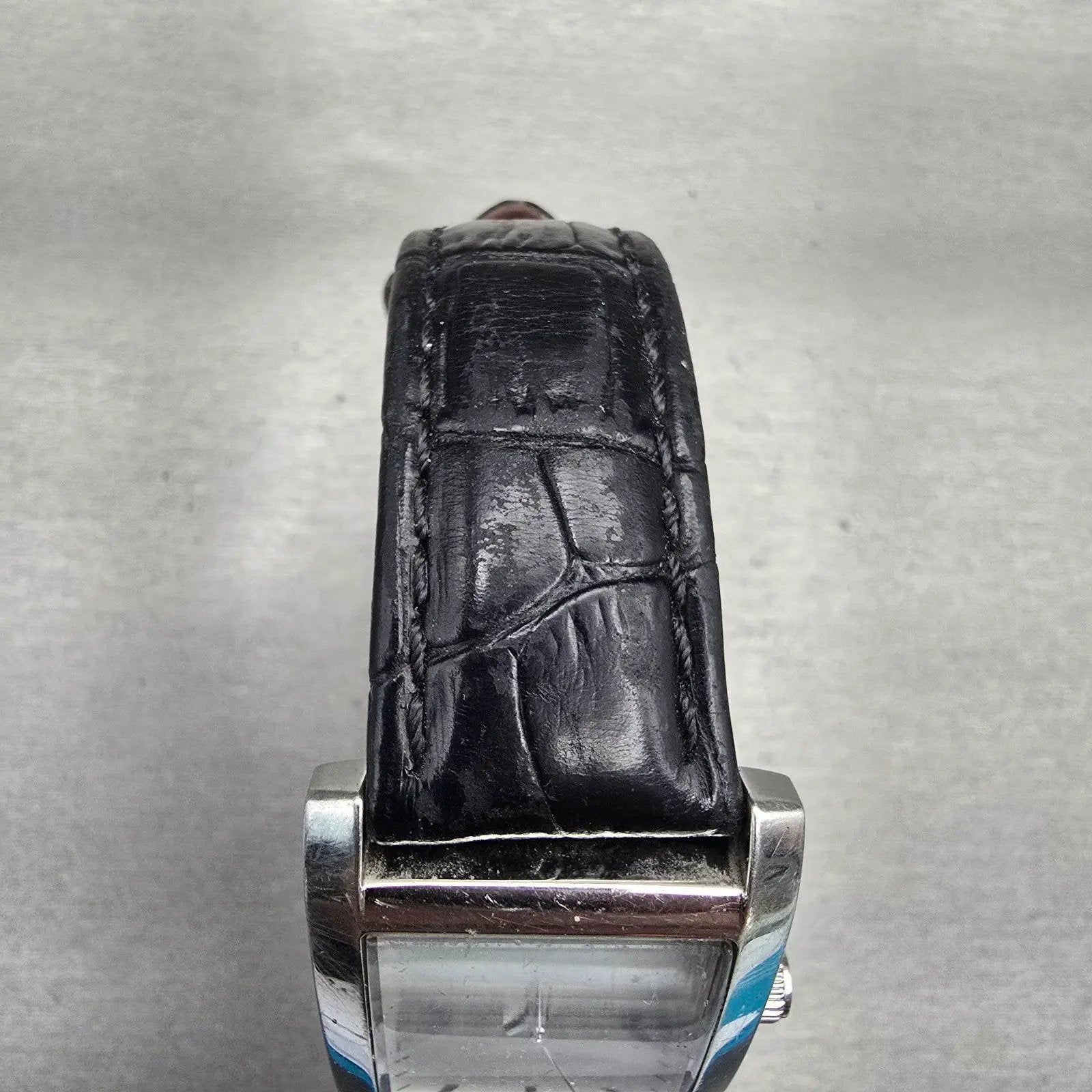 Bulova Watch Men 27mm Silver Dial Silver Tone Rectangle 96A156 New Battery4