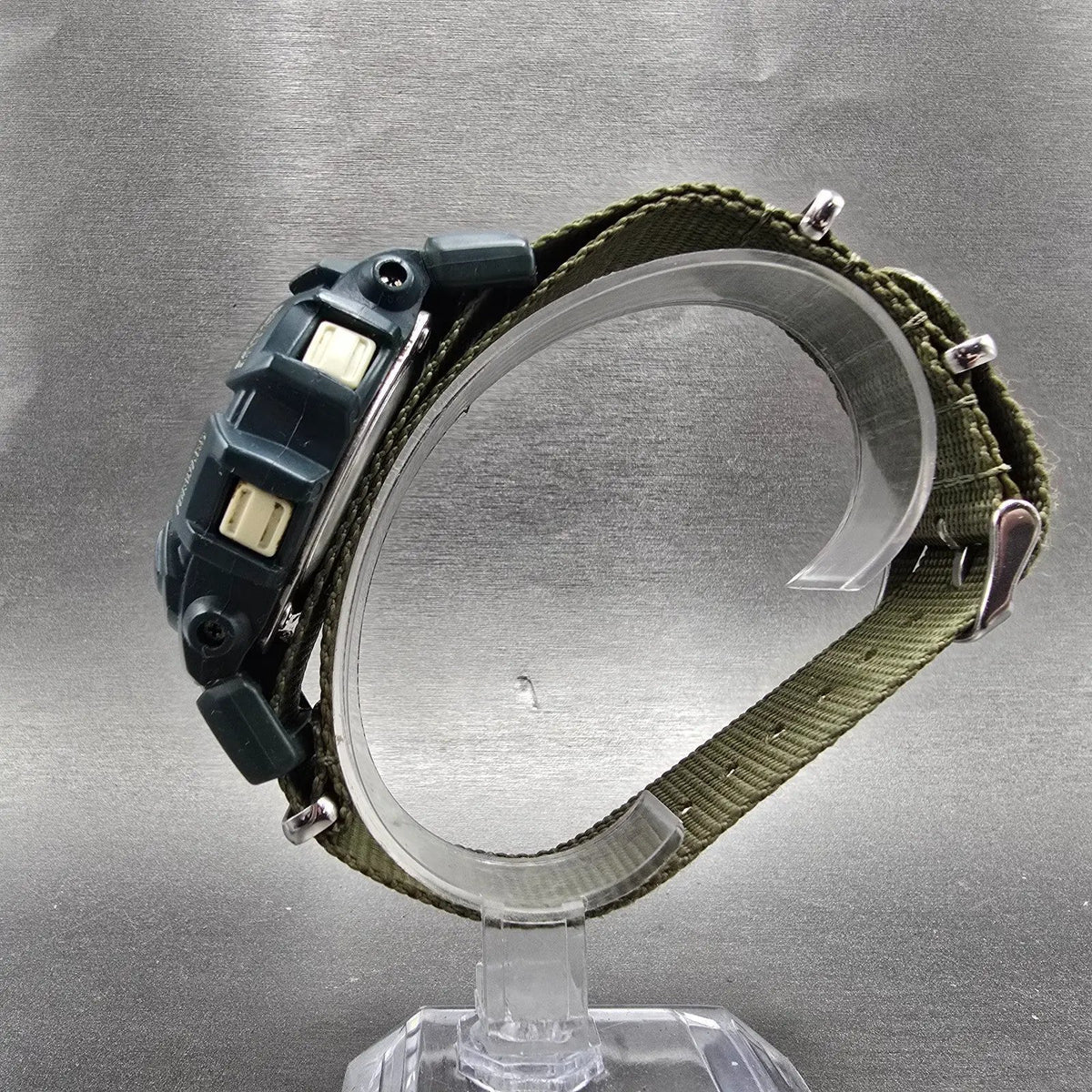 Casio G-Shock Gl-260 Watch Men 46mm Green White Alarm Chronograph Solar READ!!!6
