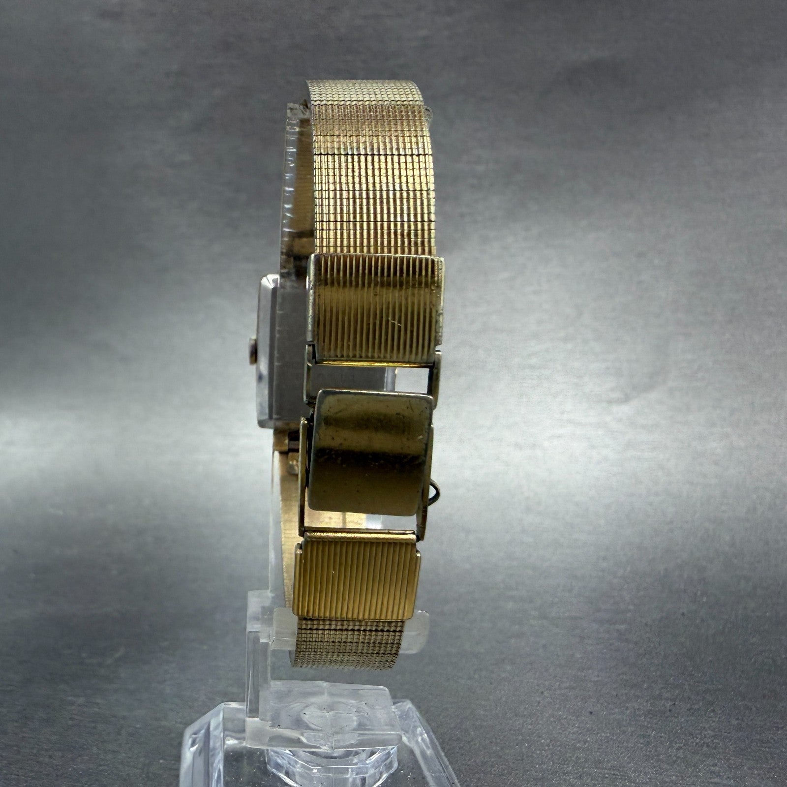 Seiko Tank Watch Women 20mm Black Dial Gold Tone Rectangle 4301-5030 New Battery7