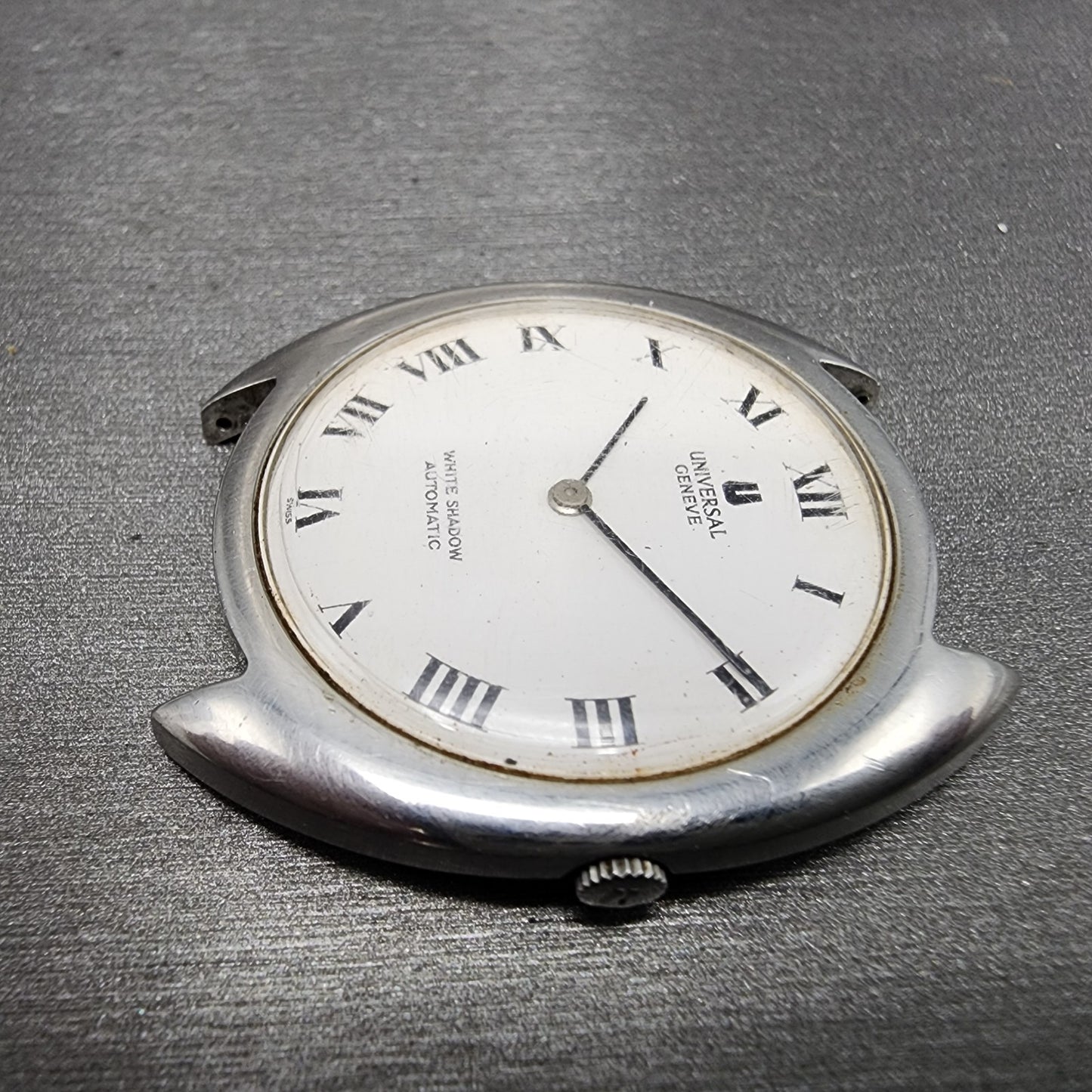 Universal Geneve White Shadow Automatic Watch men 35mm White Dial 866101PARTS6