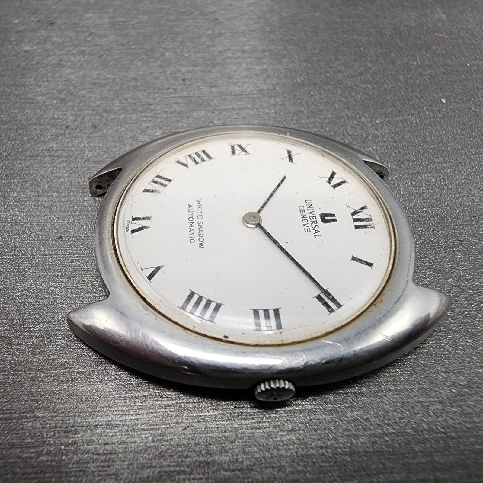 Universal Geneve White Shadow Automatic Watch men 35mm White Dial 866101PARTS6