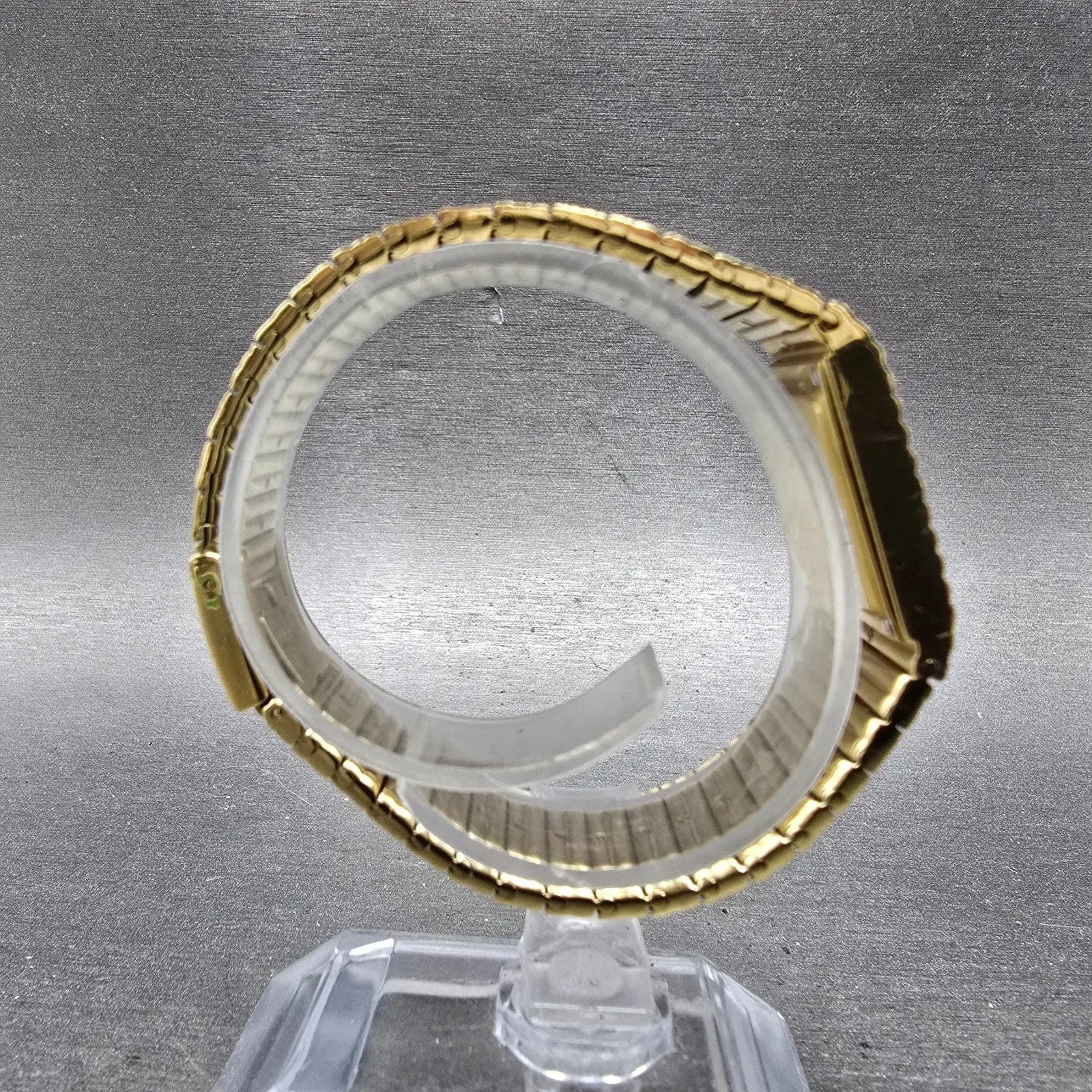 Raymond Weil Tank Watch Women 18mm Silver Dial Two Tone Gold Plated 8057 New Bat8
