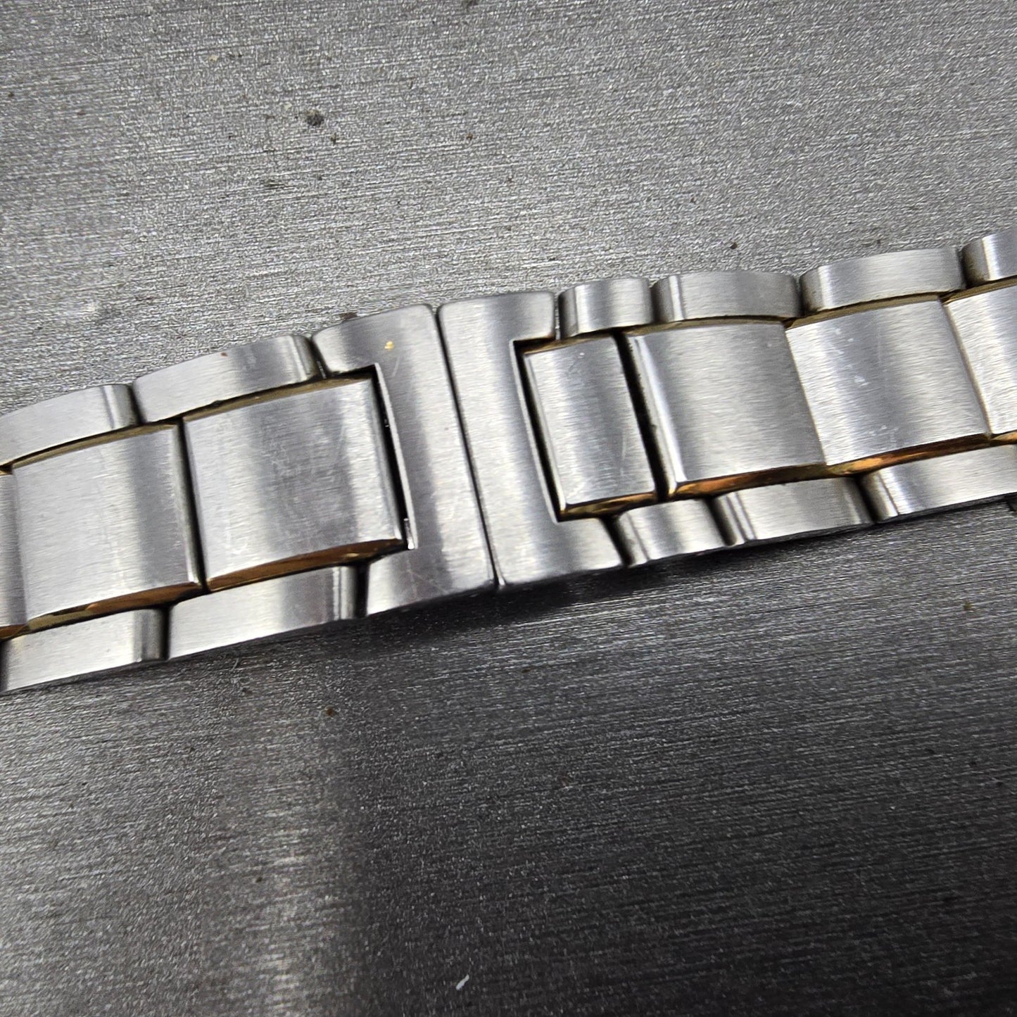 Movado Museum Bracelet 18mm Two Tone Stainless Steel Butterfly Clasp 85-G1-8853