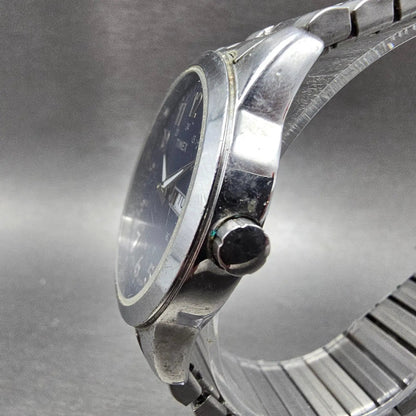 Timex South Street Watch Men 36mm Blue Dial Silver Tone Daydate T2M933 New Batt2
