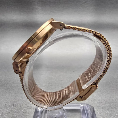 Skagen Hald Watch Women 34mm Gray Dial Gold Tone Round SKW2675 New Battery6