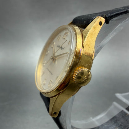 Seiko Angel Watch Women 23mm White Dial Gold Plated Manual Wind 1004-0030 Runs 12