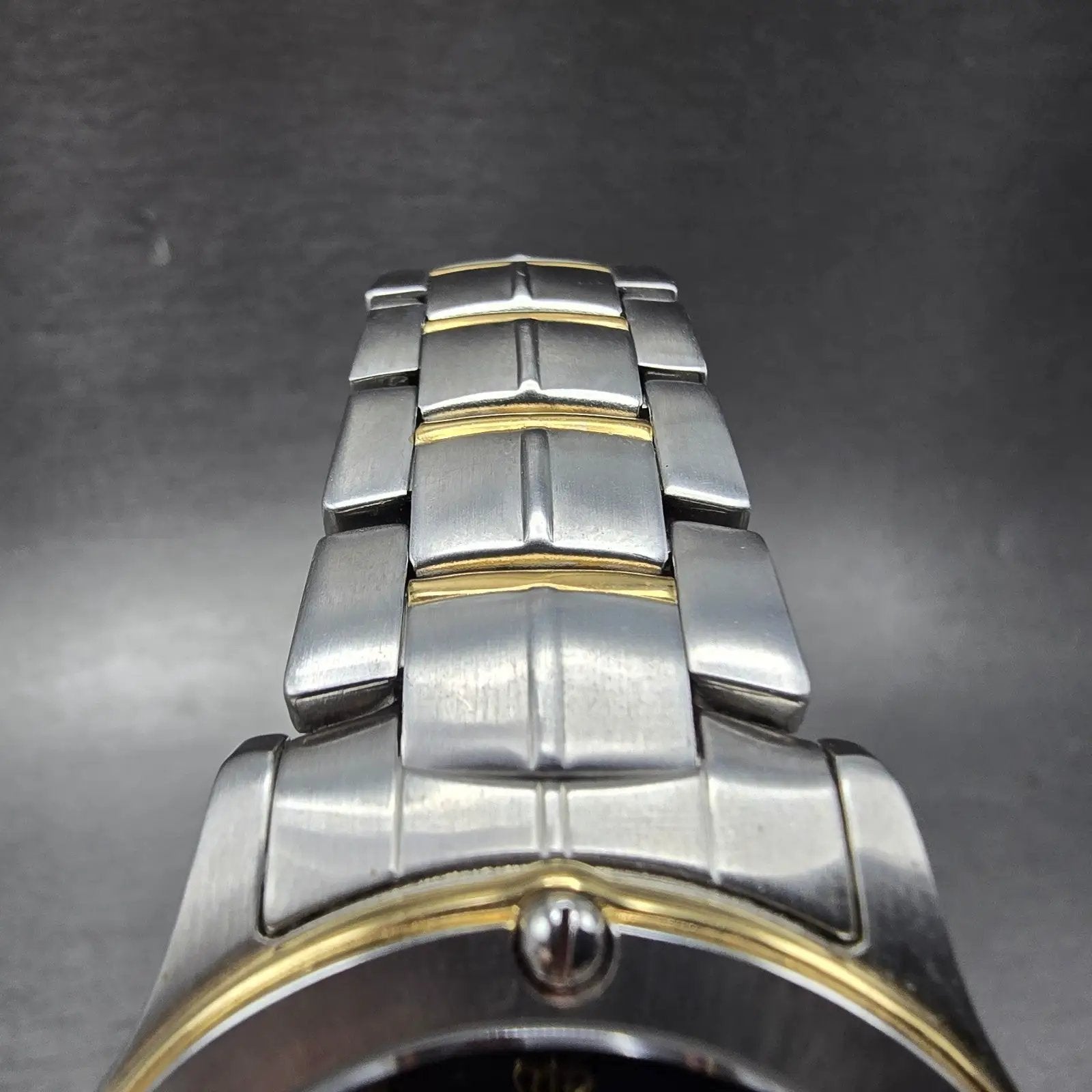 Jules Jurgensen Watch Men 38mm Gray Dial Two Tone Date Round 7635 New Battery4
