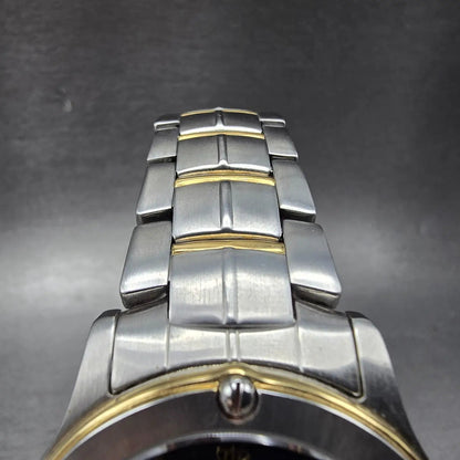 Jules Jurgensen Watch Men 38mm Gray Dial Two Tone Date Round 7635 New Battery4