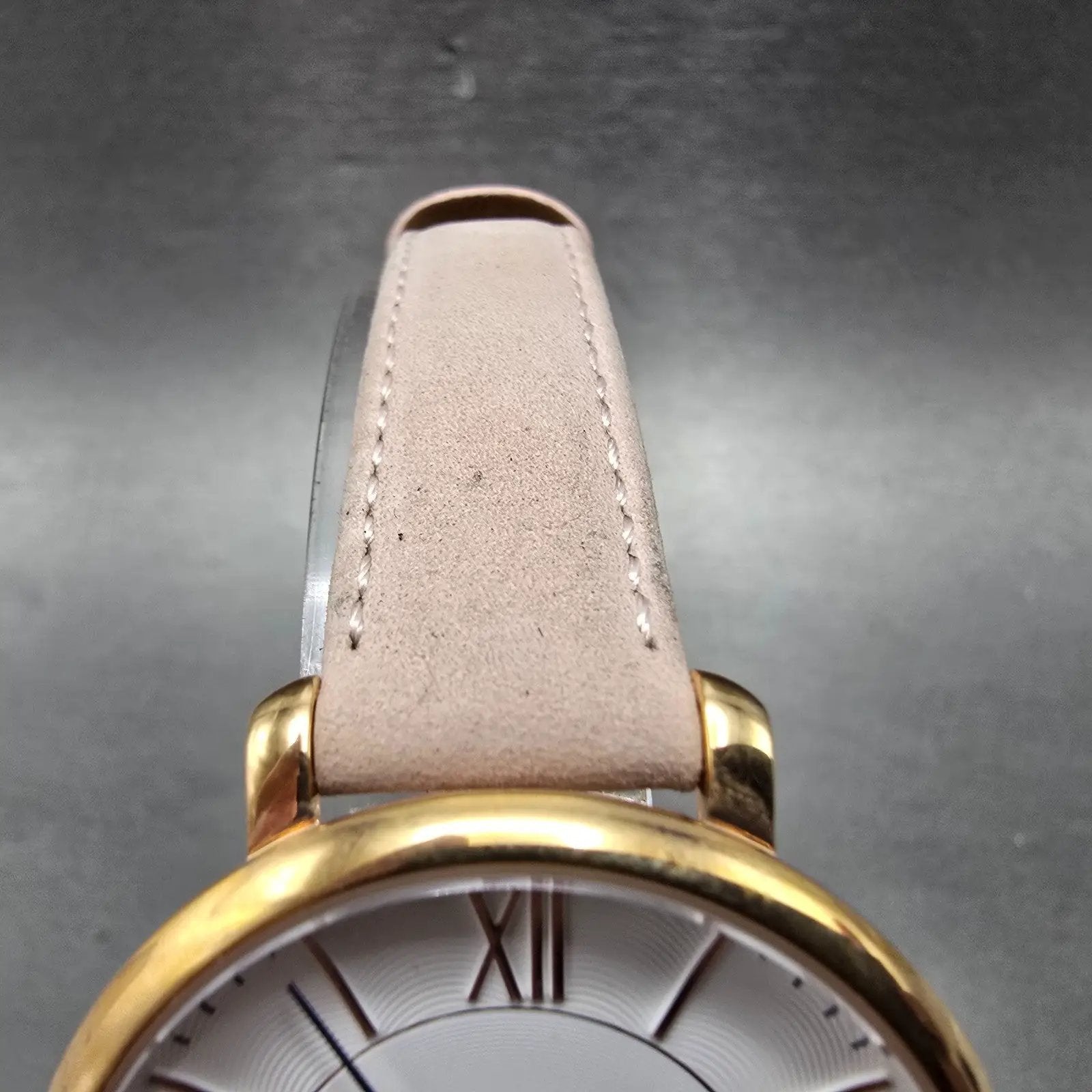 Fossil Watch Women 36mm White Dial Rose Gold Tone Round Date ES4202 New Battery4